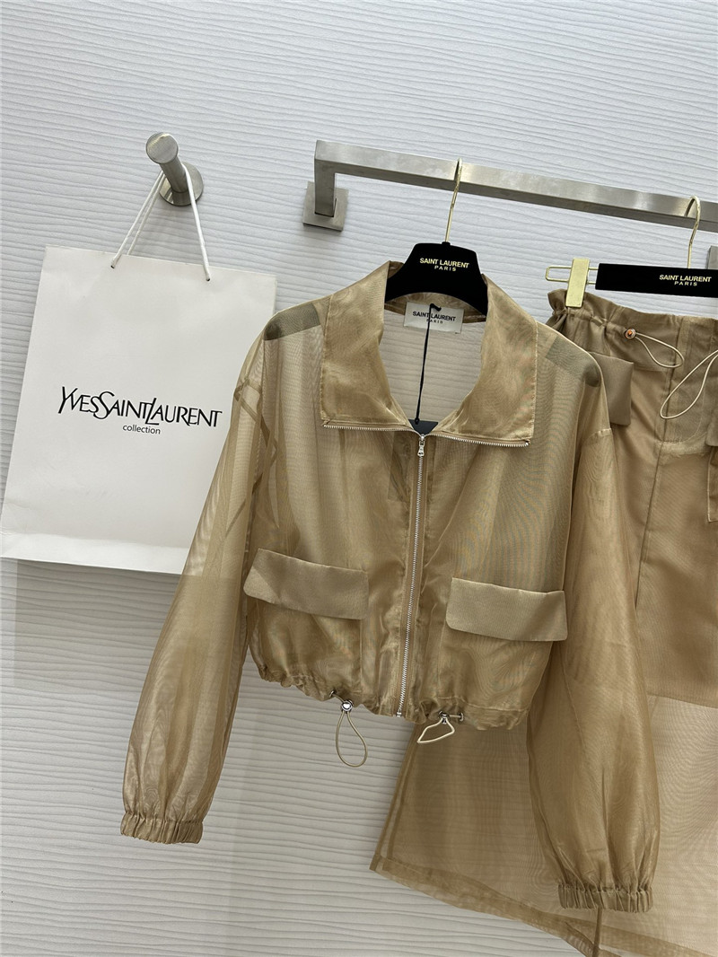 Y51 drawstring jacket + fake two-piece skirt set replica clothes