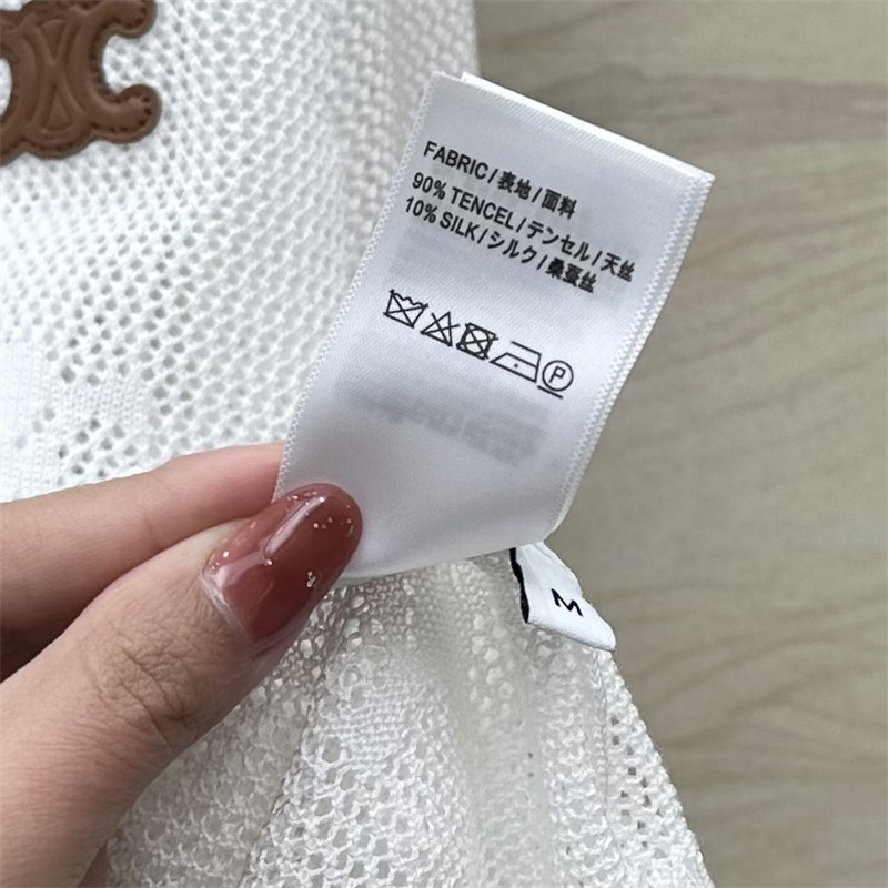 Ce1i*e silk zipped hooded cardigan white