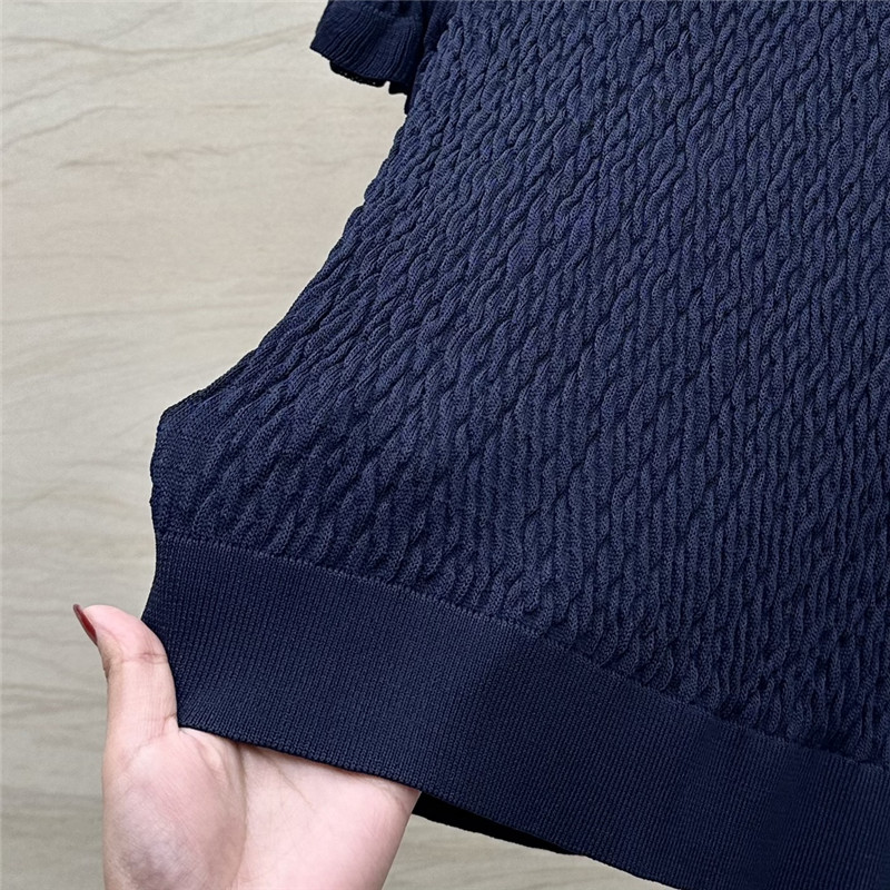 Ch**el woven lace collar small top