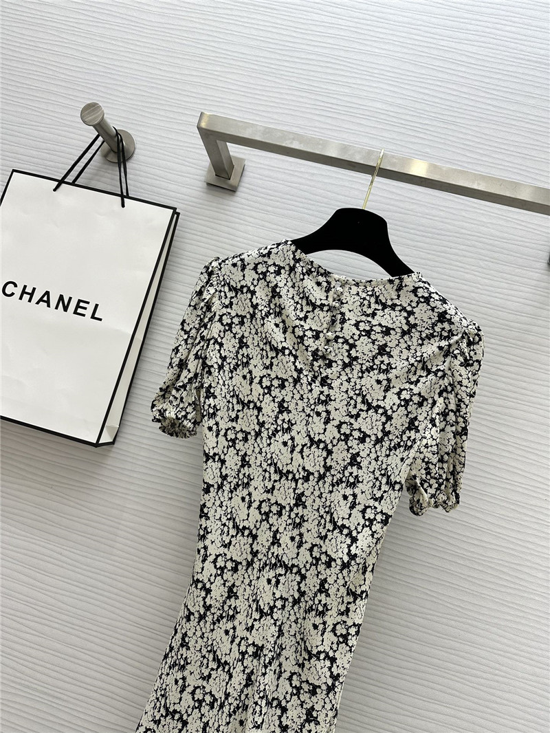 Ch**el puff sleeve dress replica d&g clothing