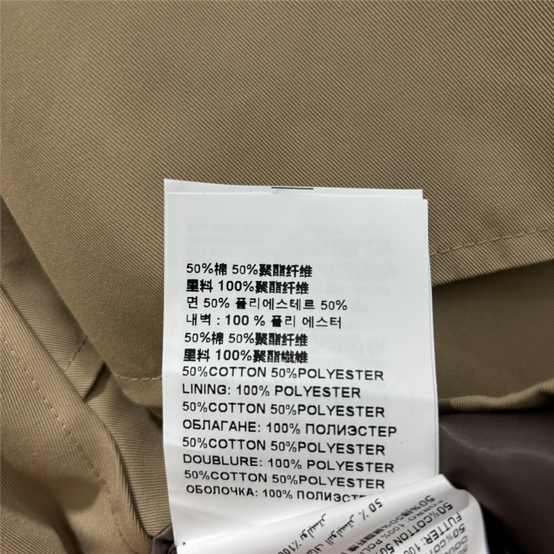 Pra*a khaki short trench coat cheap replica designer clothes