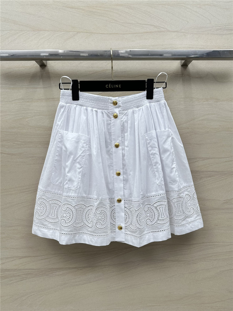 Ce1i*e hollow short skirt replicas clothes