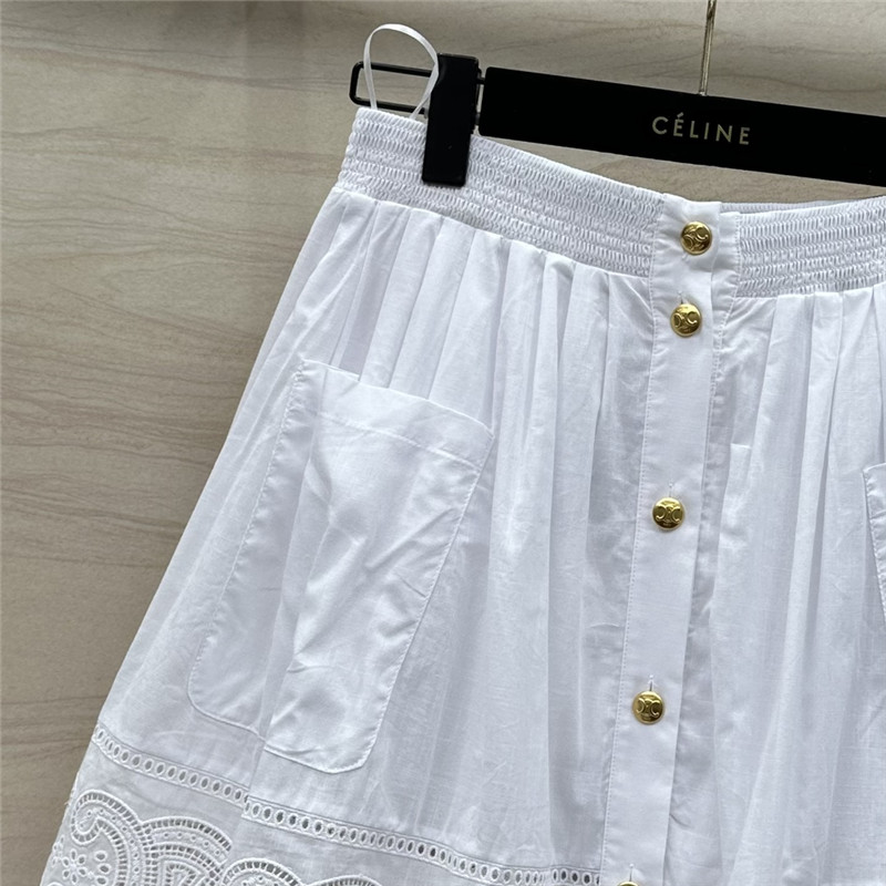 Ce1i*e hollow short skirt replicas clothes