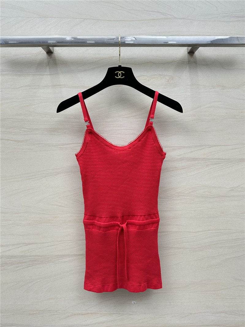 Ch**el waist knitted small camisole replicas clothes