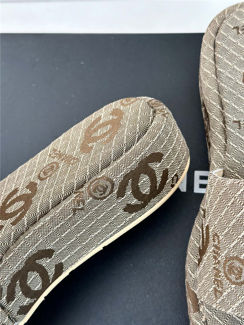 Ch**el logo platform off-white women¡¯s slippers