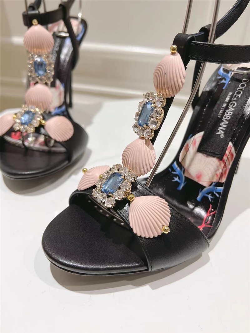 Dolce & Gabbana Capri Embellished Leather Sandals