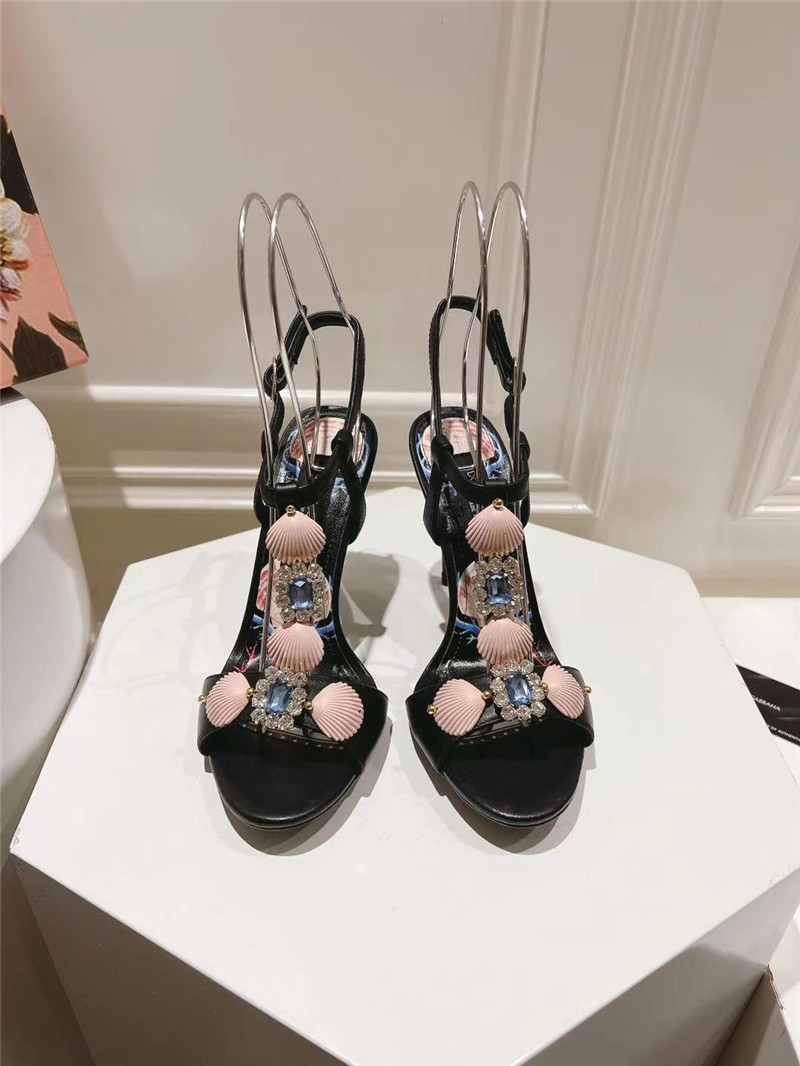 Dolce & Gabbana Capri Embellished Leather Sandals