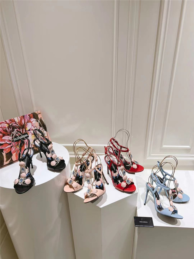 Dolce & Gabbana Capri Embellished Leather Sandals