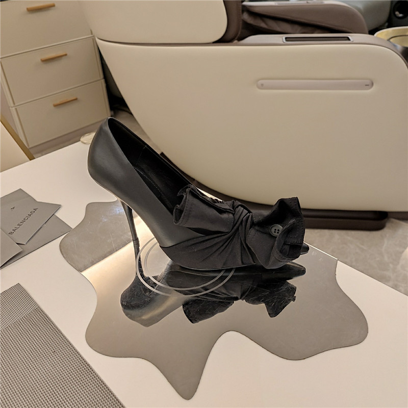 Ba1en*iaga knife chemise slingback pumps in black