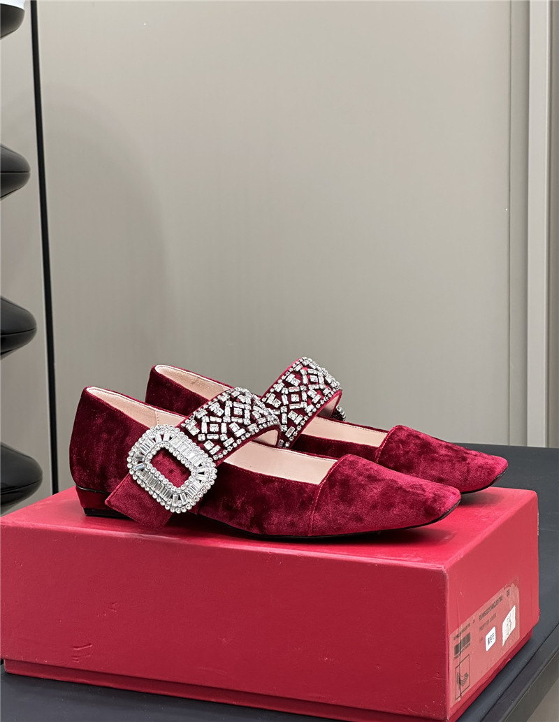 Roger Vivier Velvet Belle Vivier Mary Janes