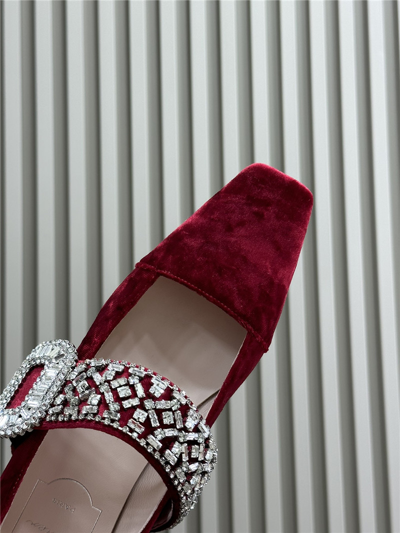 Roger Vivier Velvet Belle Vivier Mary Janes