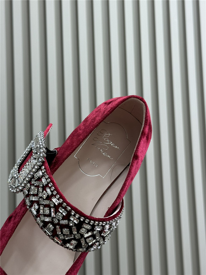 Roger Vivier Velvet Belle Vivier Mary Janes