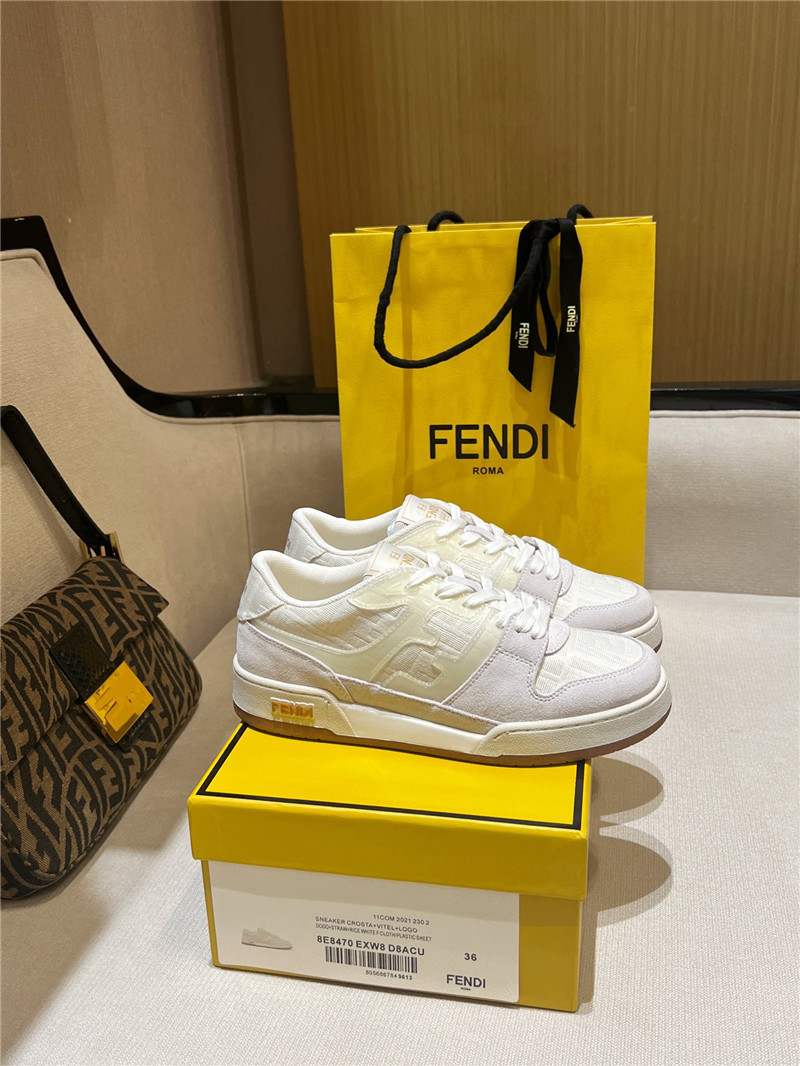 F**di match mesh low-top sneakers