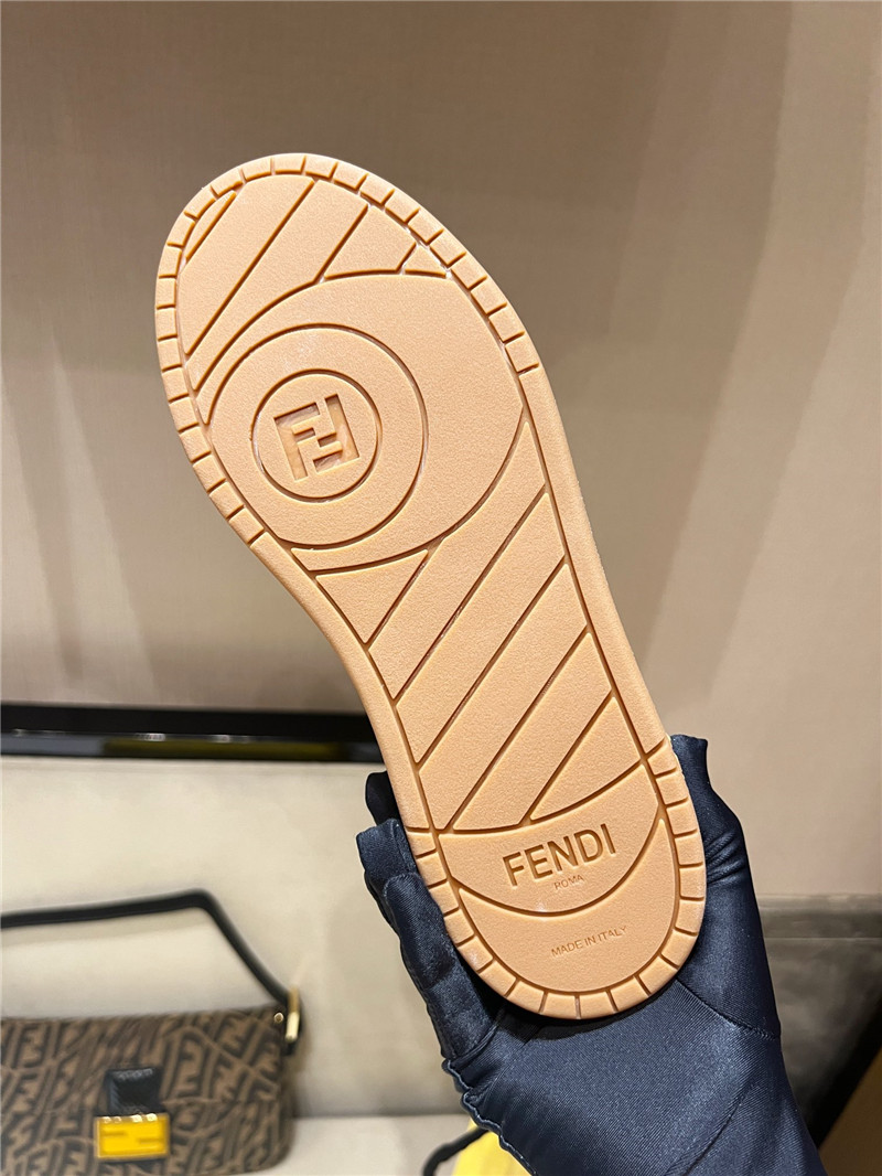 F**di match mesh low-top sneakers