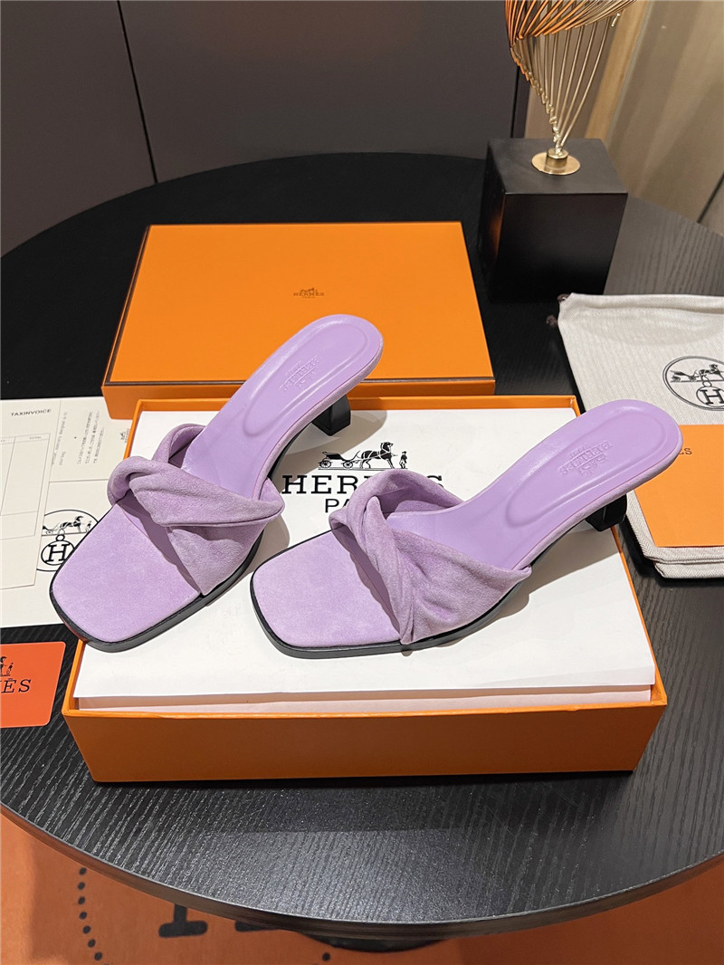H**me5 purple suede giny 55 sandals
