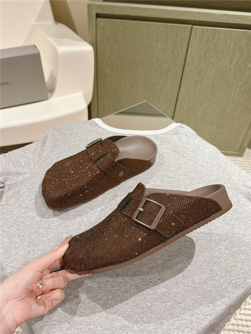 Ba1en*iaga rhinestone slippers women