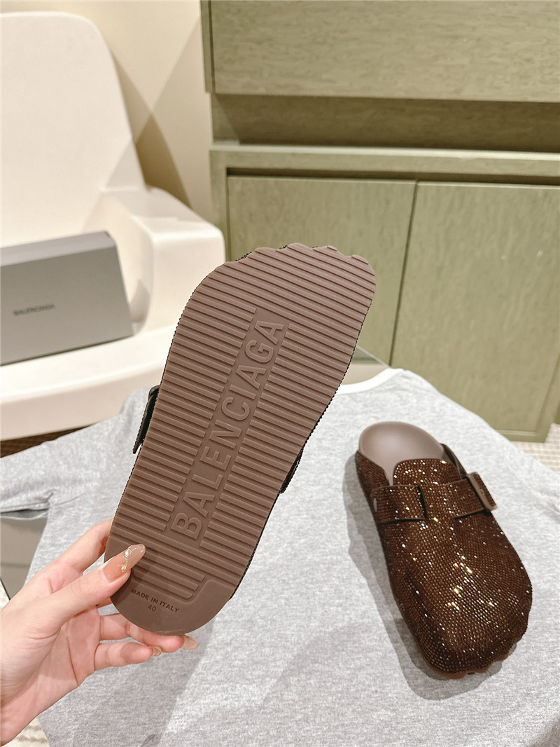 Ba1en*iaga rhinestone slippers women