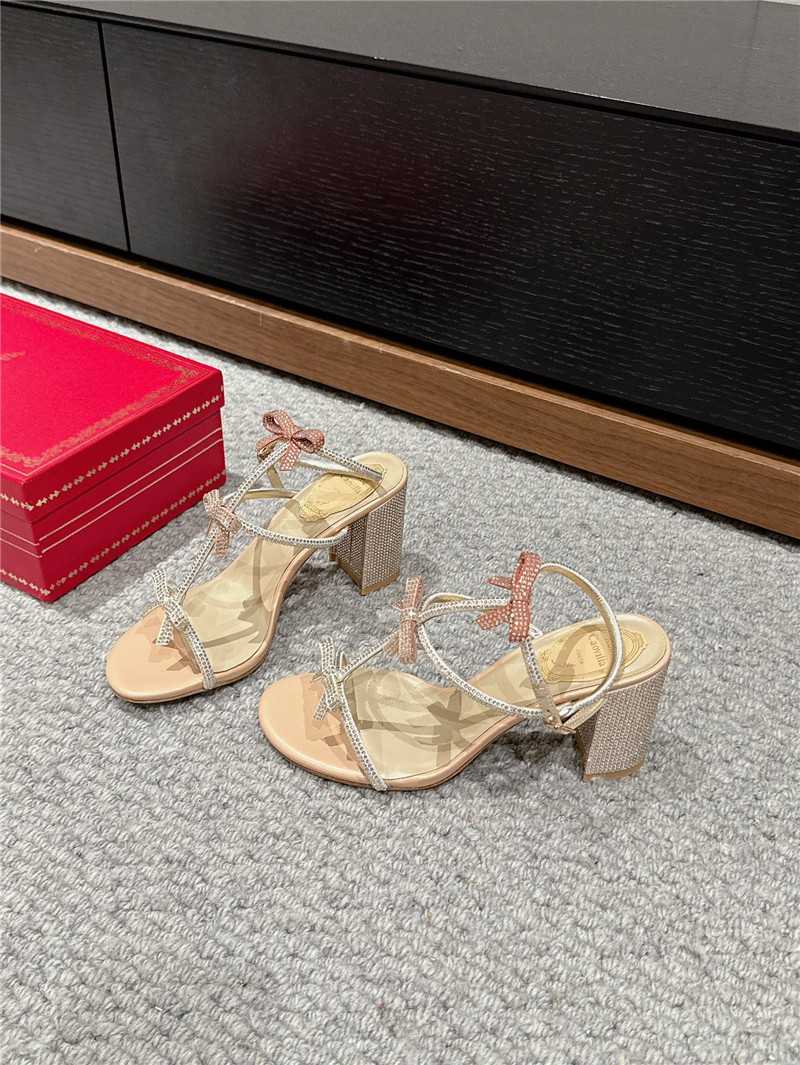 René Caovilla Caterina crystal-embellished Sandals