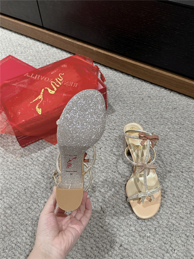 René Caovilla Caterina crystal-embellished Sandals