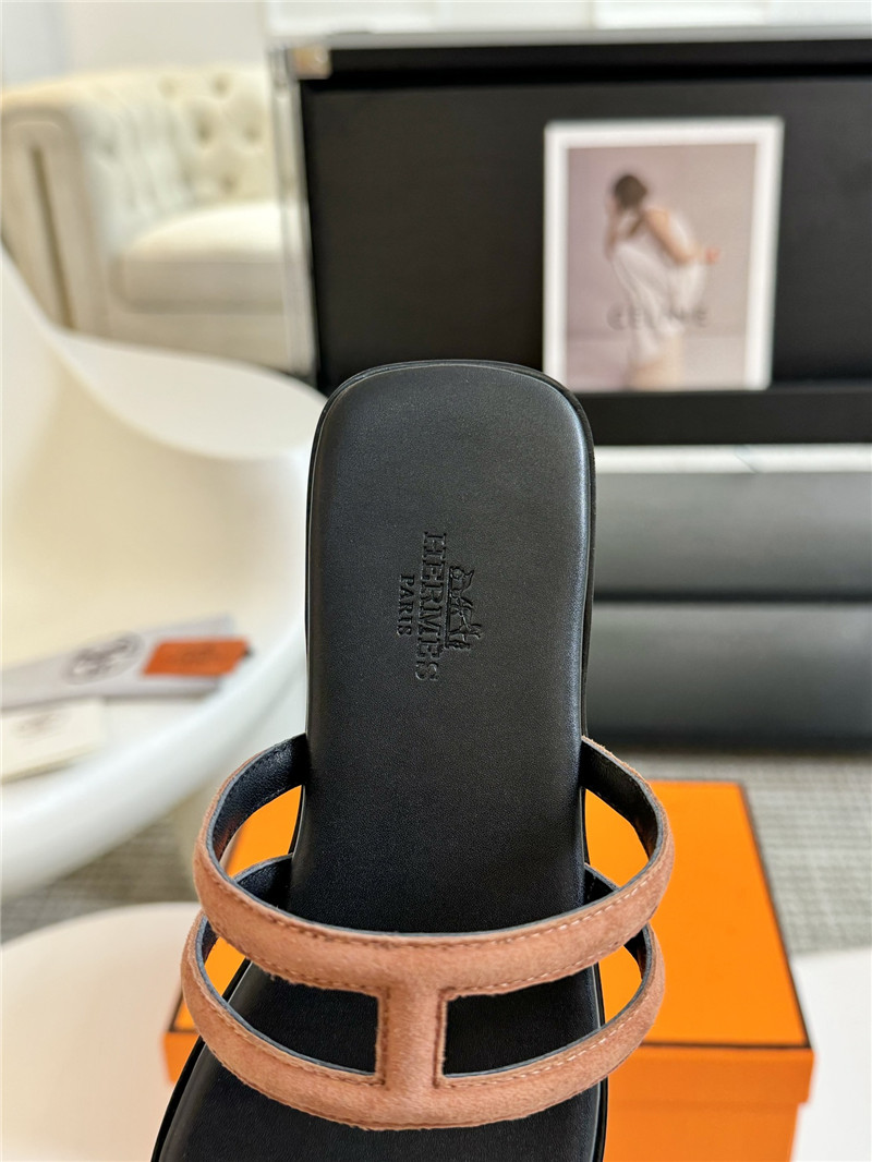 H**me5 brown suede georgia sandal