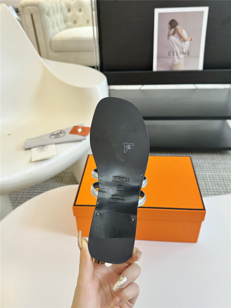 H**me5 georgia sandal in silver