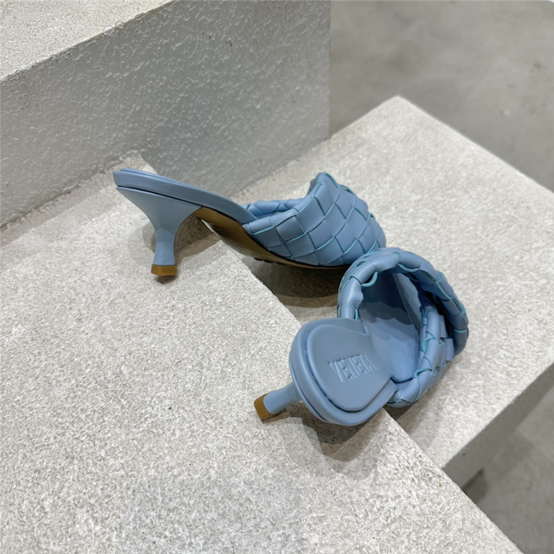 b0tt*ga Ven*ta blink twisted intrecciato leather mules