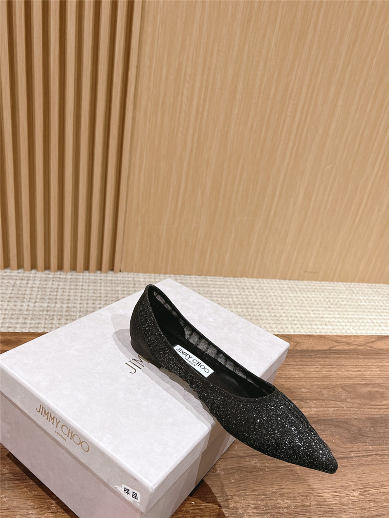 J1m*y Ch00 love mesh flats in black