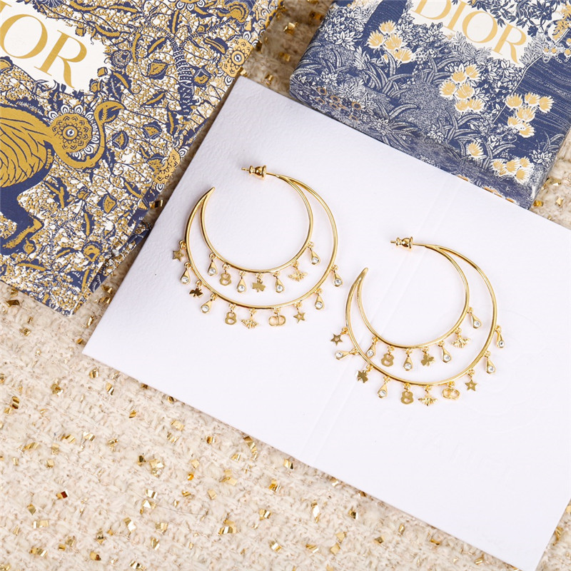 d10r multi-element tassel D1am0nd earrings