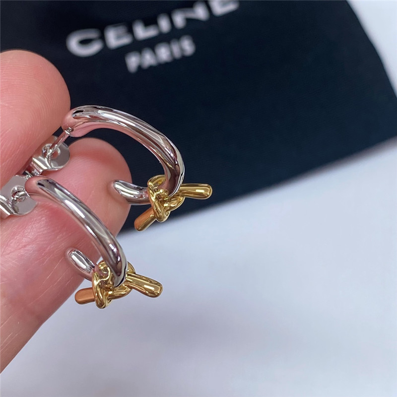 Ce1i*e contrast knotted earrings