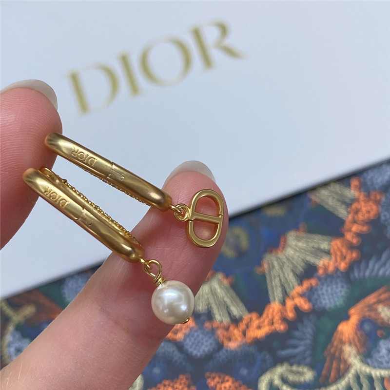 d10r full D1am0nd cd pearl earrings