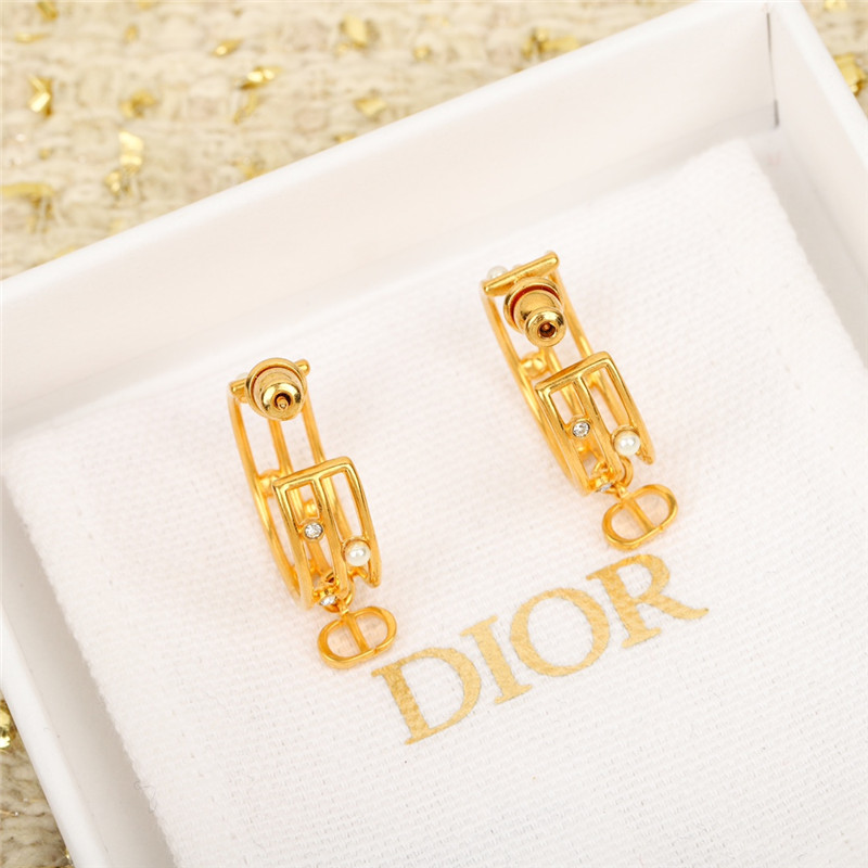 D10r letter earrings