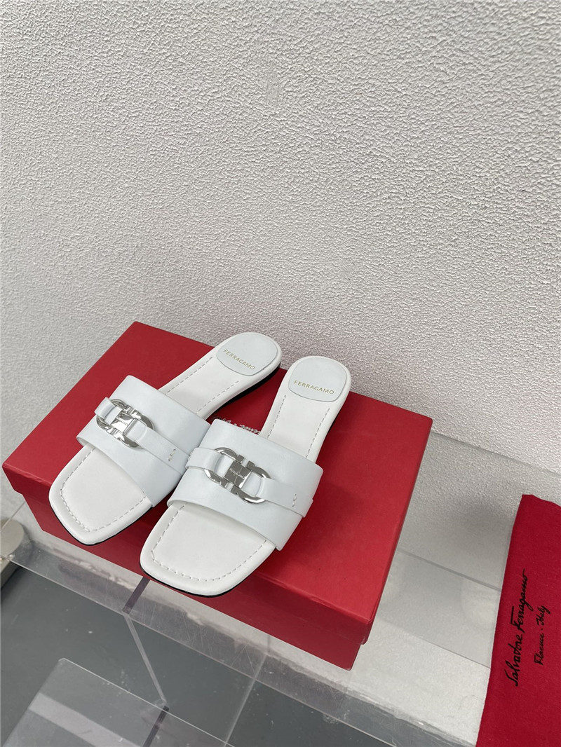 Salvatore Ferragamo flat slides replica shoes