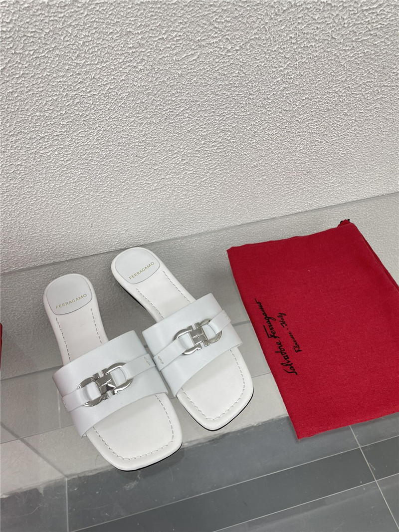 Salvatore Ferragamo flat slides replica shoes