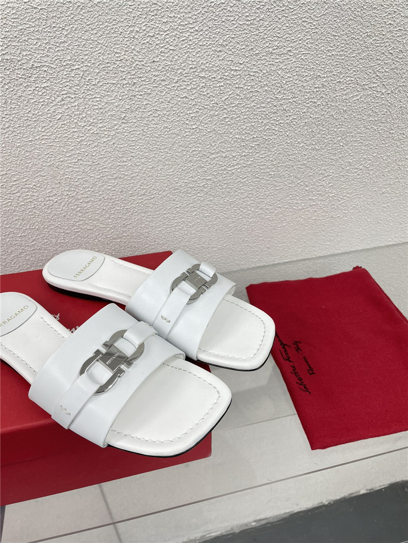 Salvatore Ferragamo flat slides replica shoes