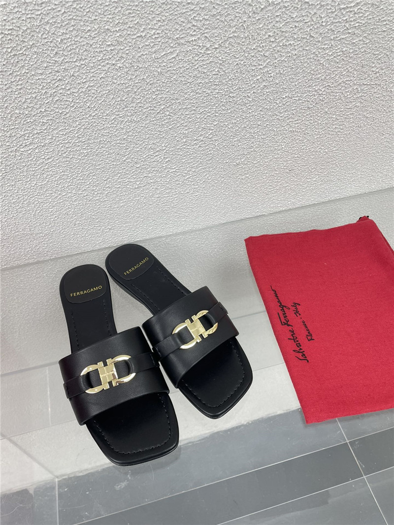 Salvatore Ferragamo flat slides replica shoes