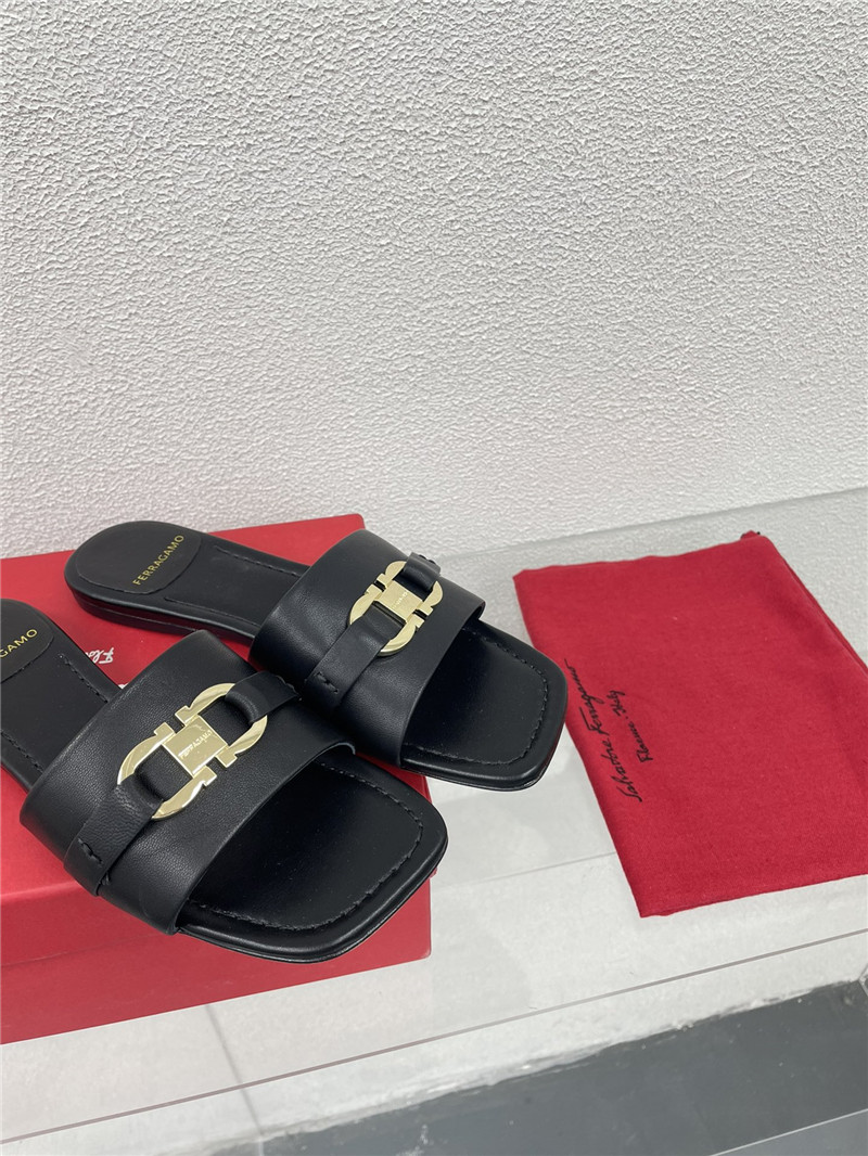 Salvatore Ferragamo flat slides replica shoes