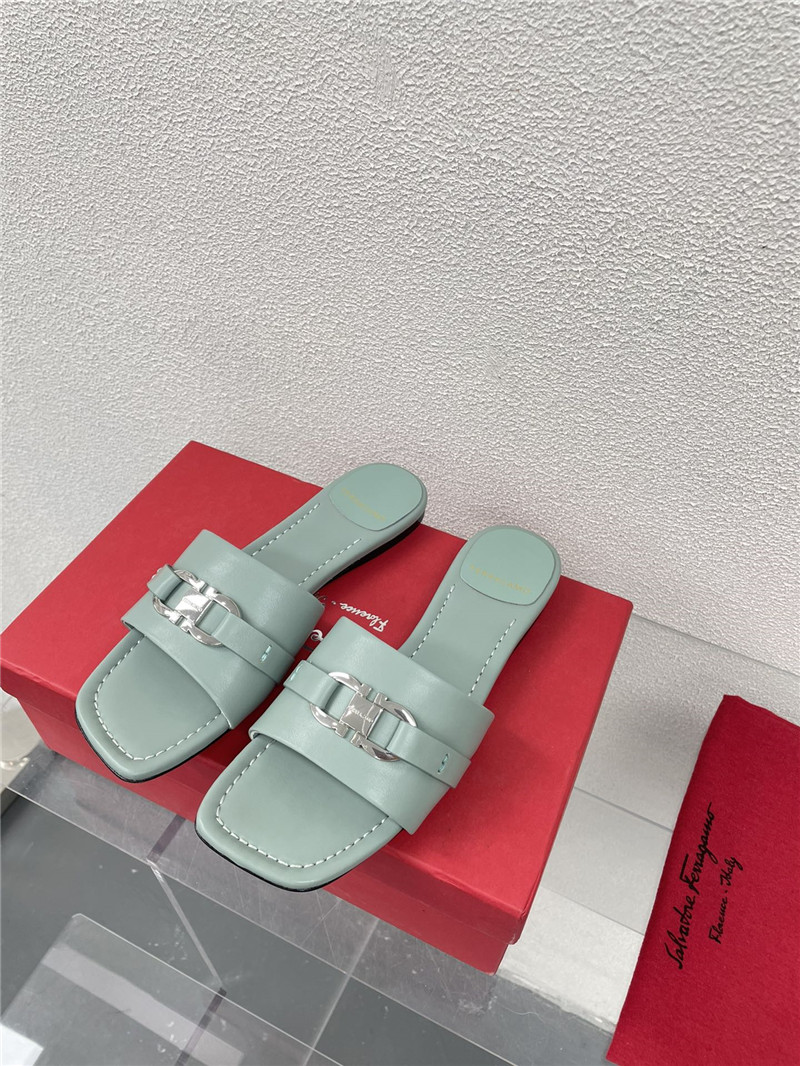 Salvatore Ferragamo flat slides replica shoes