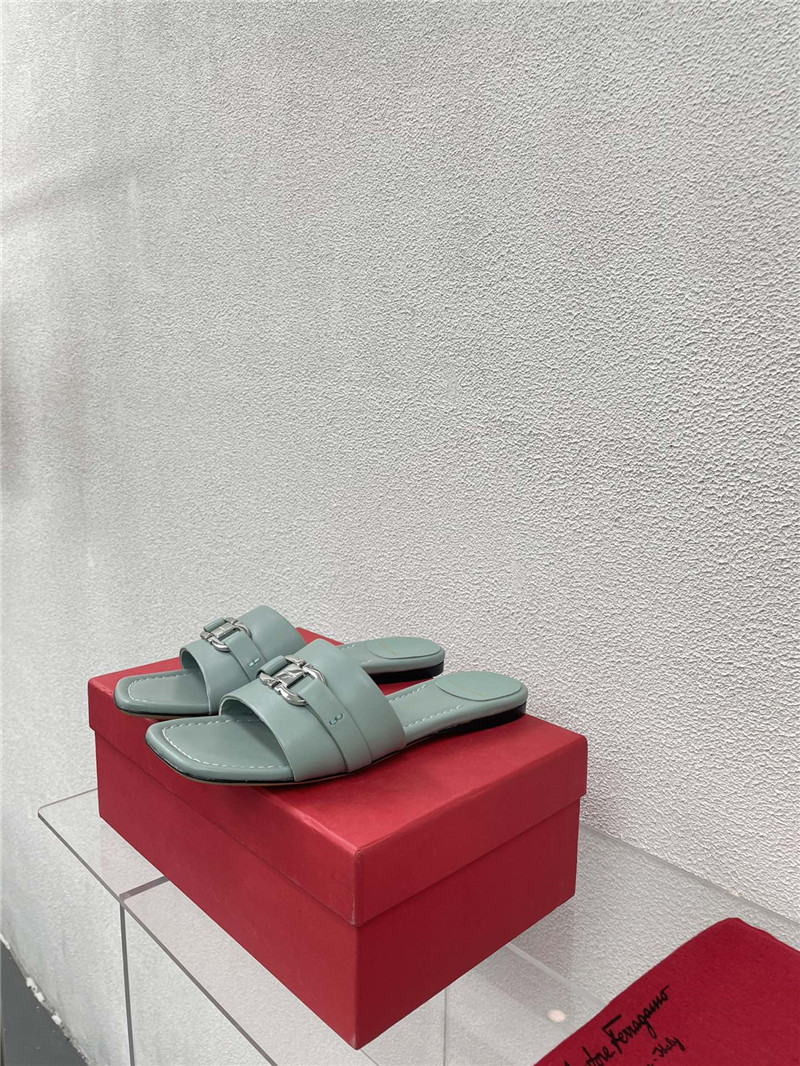Salvatore Ferragamo flat slides replica shoes