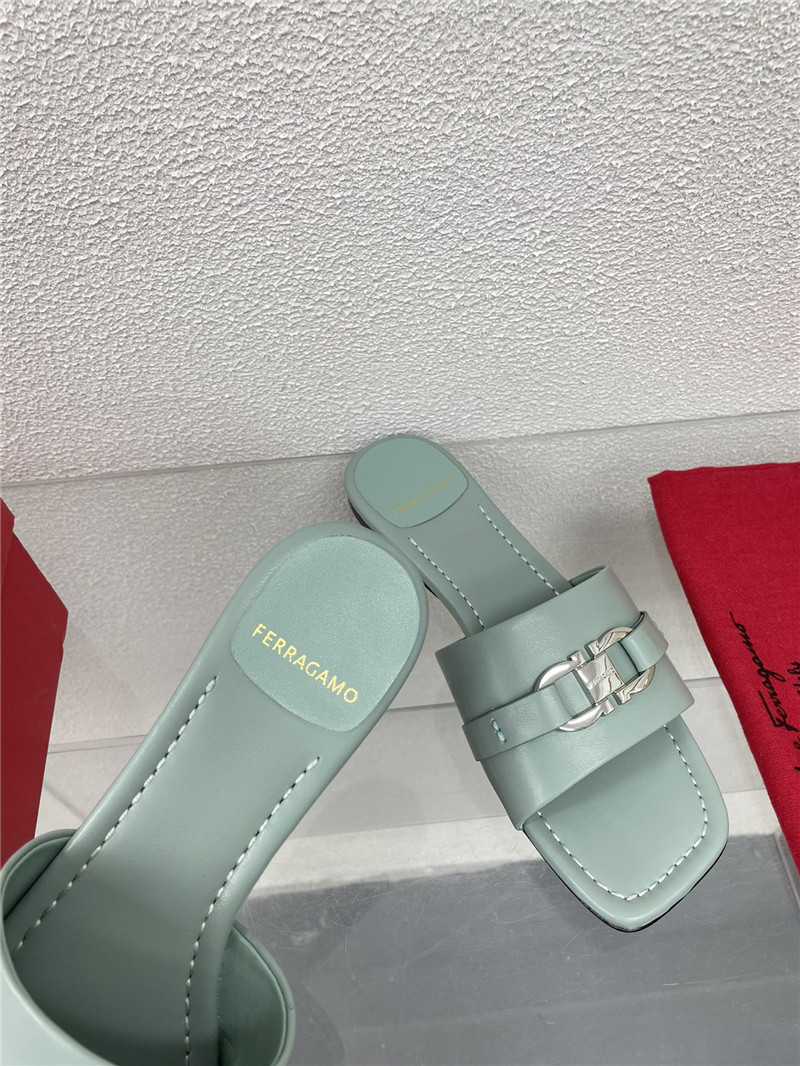 Salvatore Ferragamo flat slides replica shoes