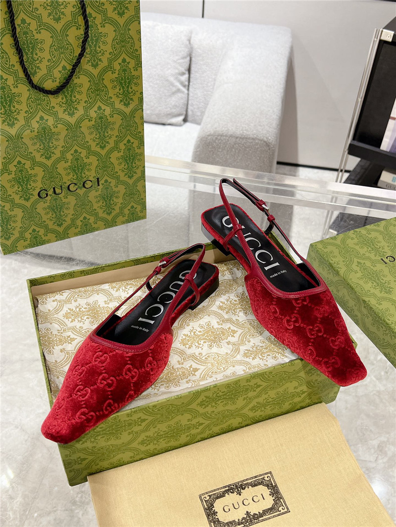 Gvc*1 velvet strappy sandals replica shoes