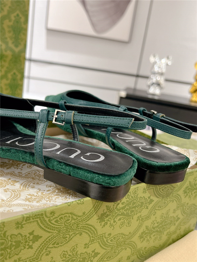 Gvc*1 velvet strappy sandals replica shoes