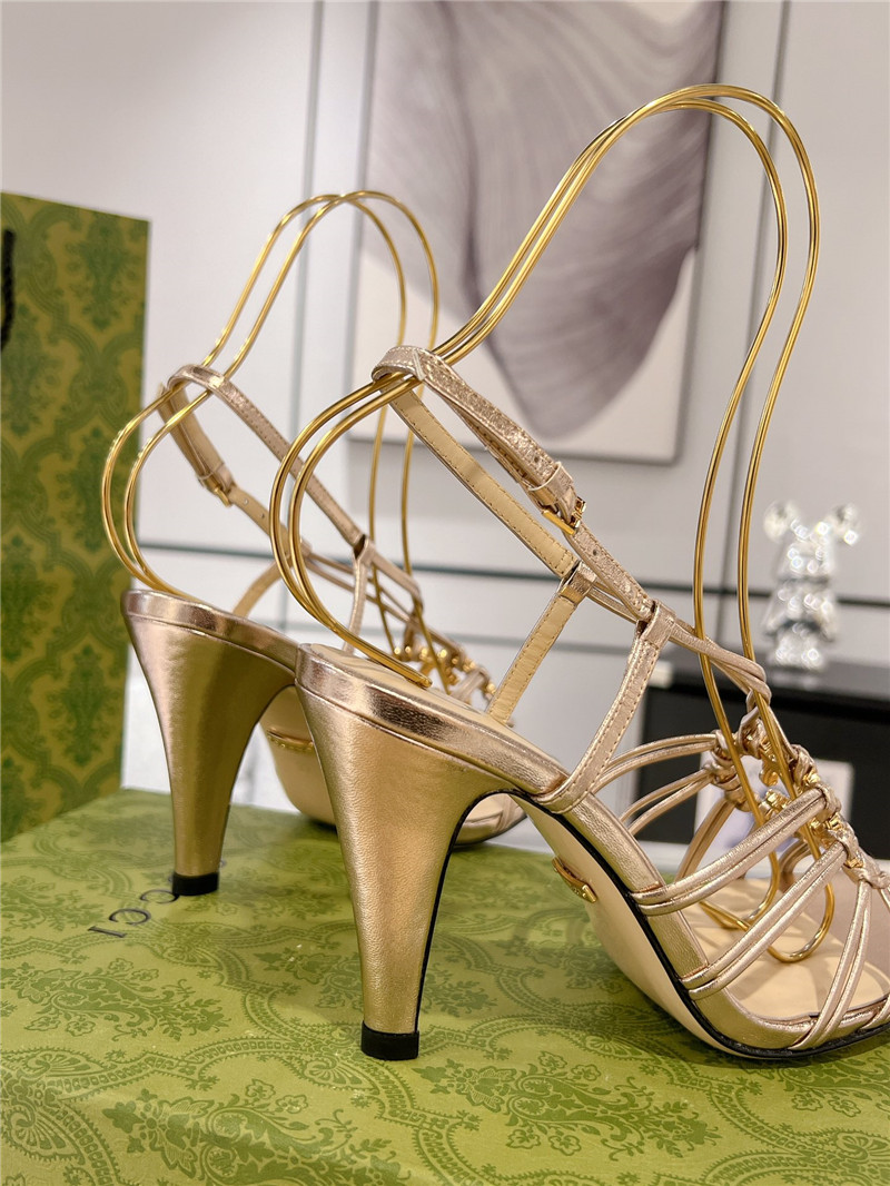 gvc*1 replica shoes crystal D1am0nd embellished high heel sandals