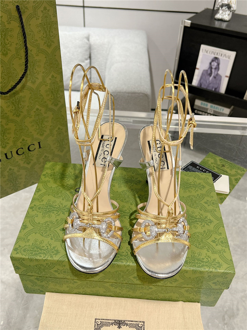 gvc*1 replica shoes crystal D1am0nd embellished high heel sandals