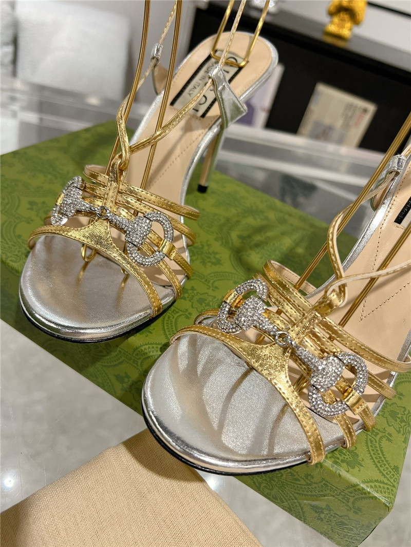 gvc*1 replica shoes crystal D1am0nd embellished high heel sandals