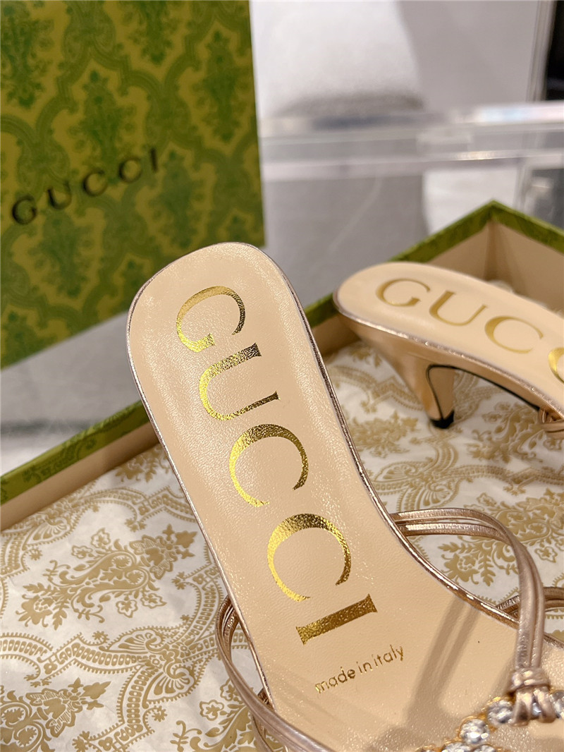 gvc*1 replica shoes crystal D1am0nd embellished high heel sandals