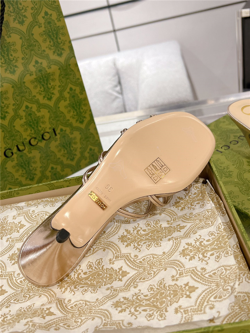 gvc*1 replica shoes crystal D1am0nd embellished high heel sandals