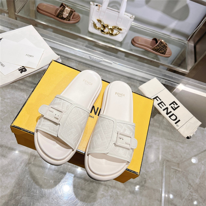 f**di double strap flat slippers Marg*e1a replica shoes