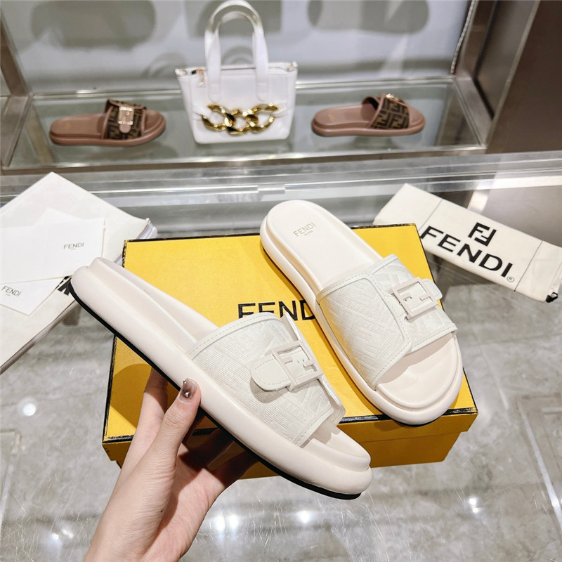 f**di double strap flat slippers Marg*e1a replica shoes