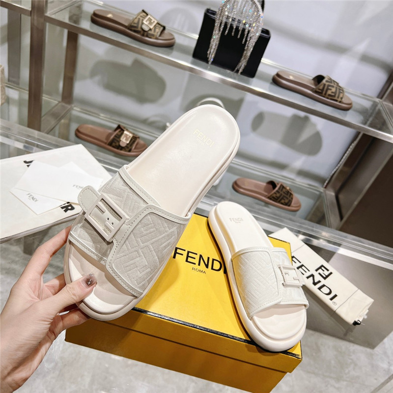 f**di double strap flat slippers Marg*e1a replica shoes