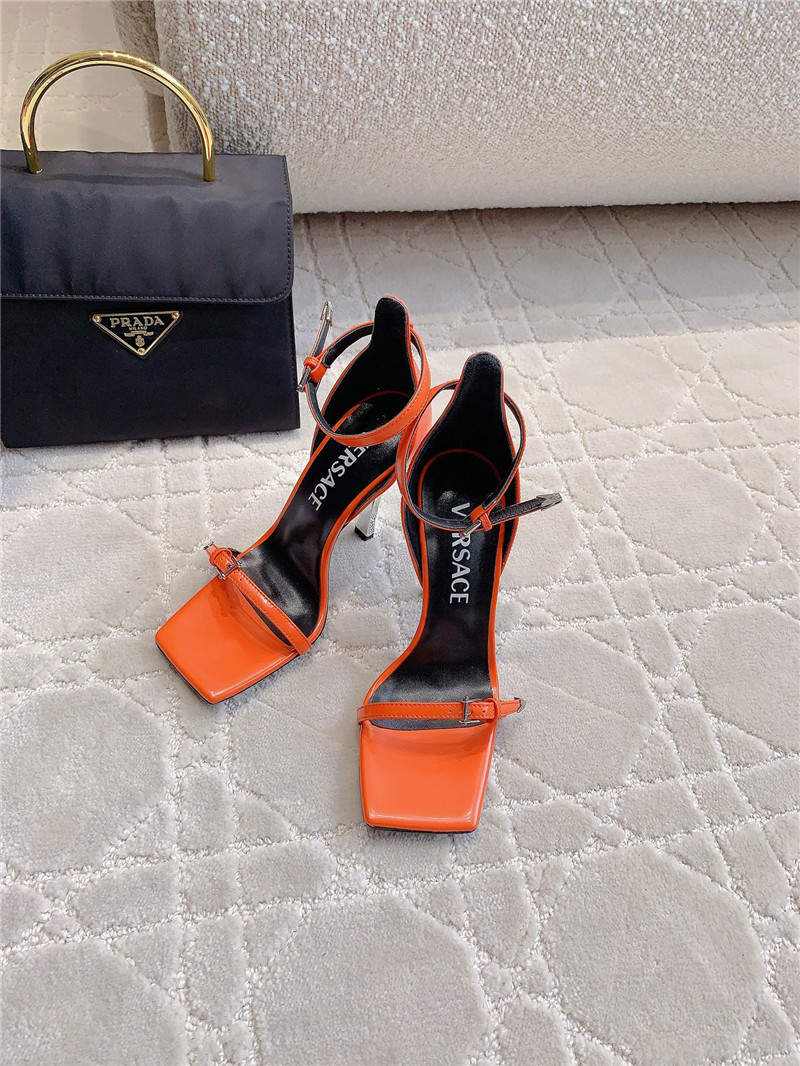 Versace square toe high heel sandals best replica shoes website